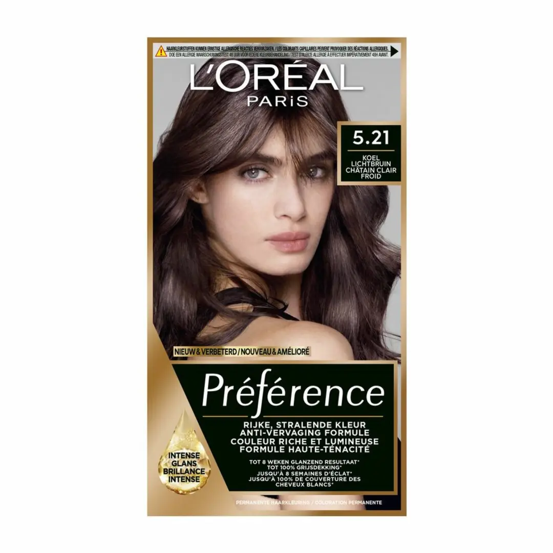 L'Oréal Préférence Permanente 5.21 Koel Lichtbruin