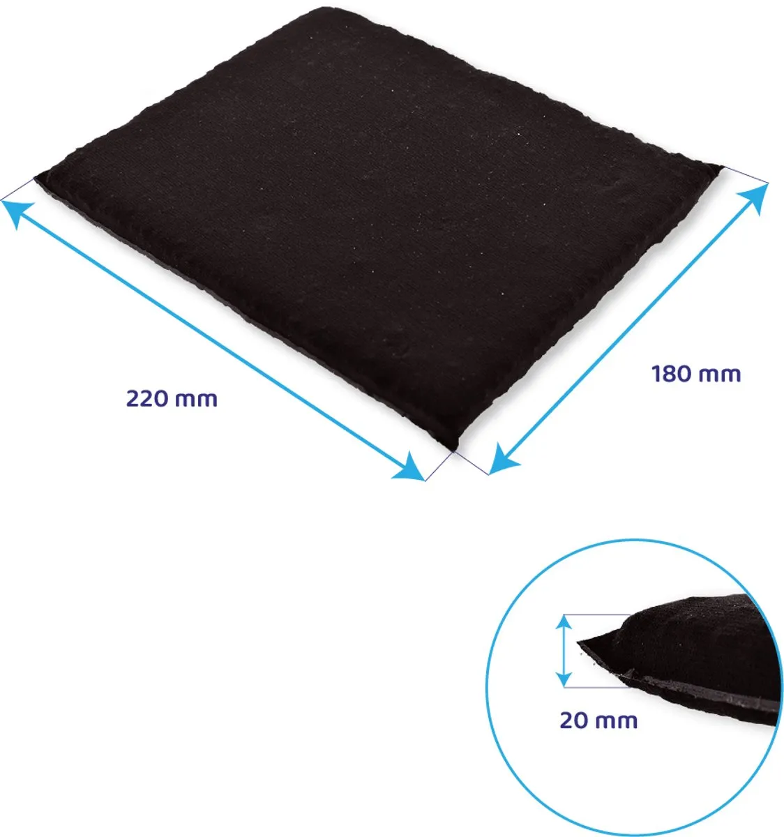 Whirlpool Bauknecht CFW020/1 Koolstoffilter - Zwart