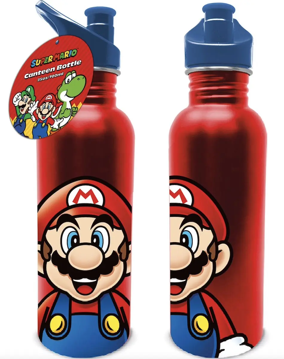 Nintendo Super Mario Metalen Drinkfles 700ml