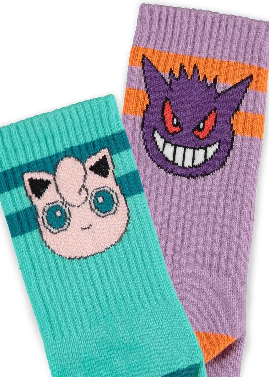 Pokémon Gengar & Jigglypuff Sokken - 2 Paar - 35/38 - afbeelding 2 van 6