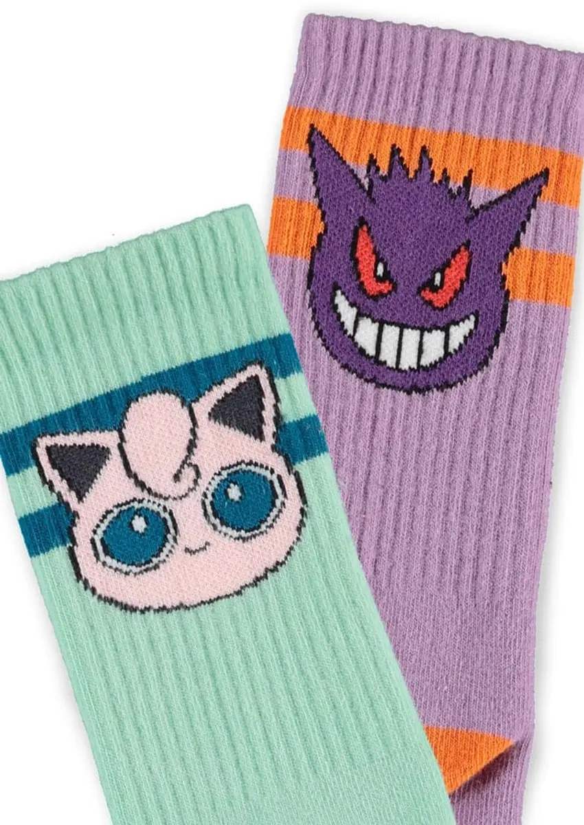 Pokémon Gengar & Jigglypuff Sokken - 2 Paar - 35/38 - afbeelding 4 van 6