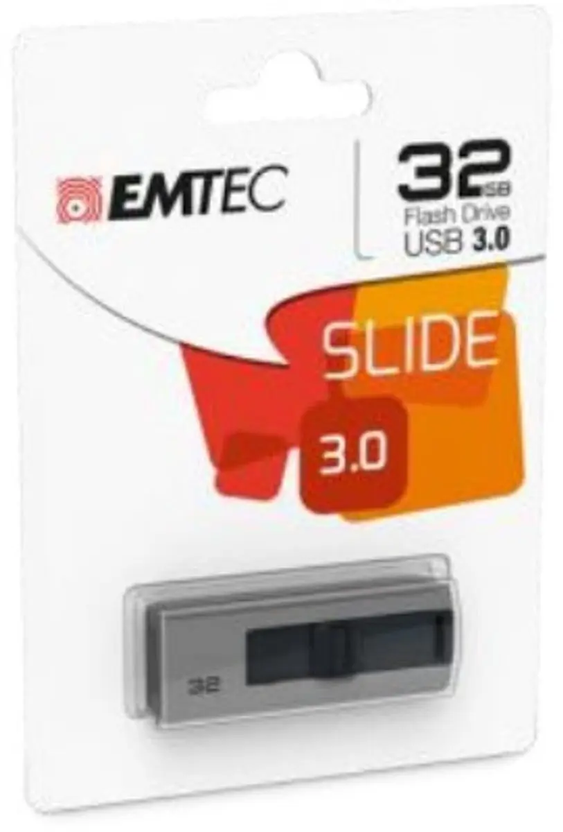 Emtec B250 Slide USB flash drive 32 GB USB Type-A 3.2 Gen 1 (3.1 Gen 1) Grijs