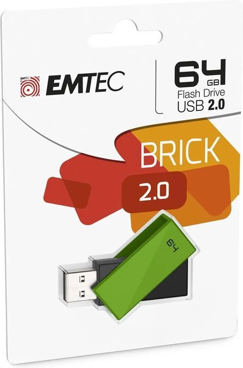 Emtec C350 Brick USB-Stick 64GB ECMMD64GC352 - Groen - afbeelding 2 van 2