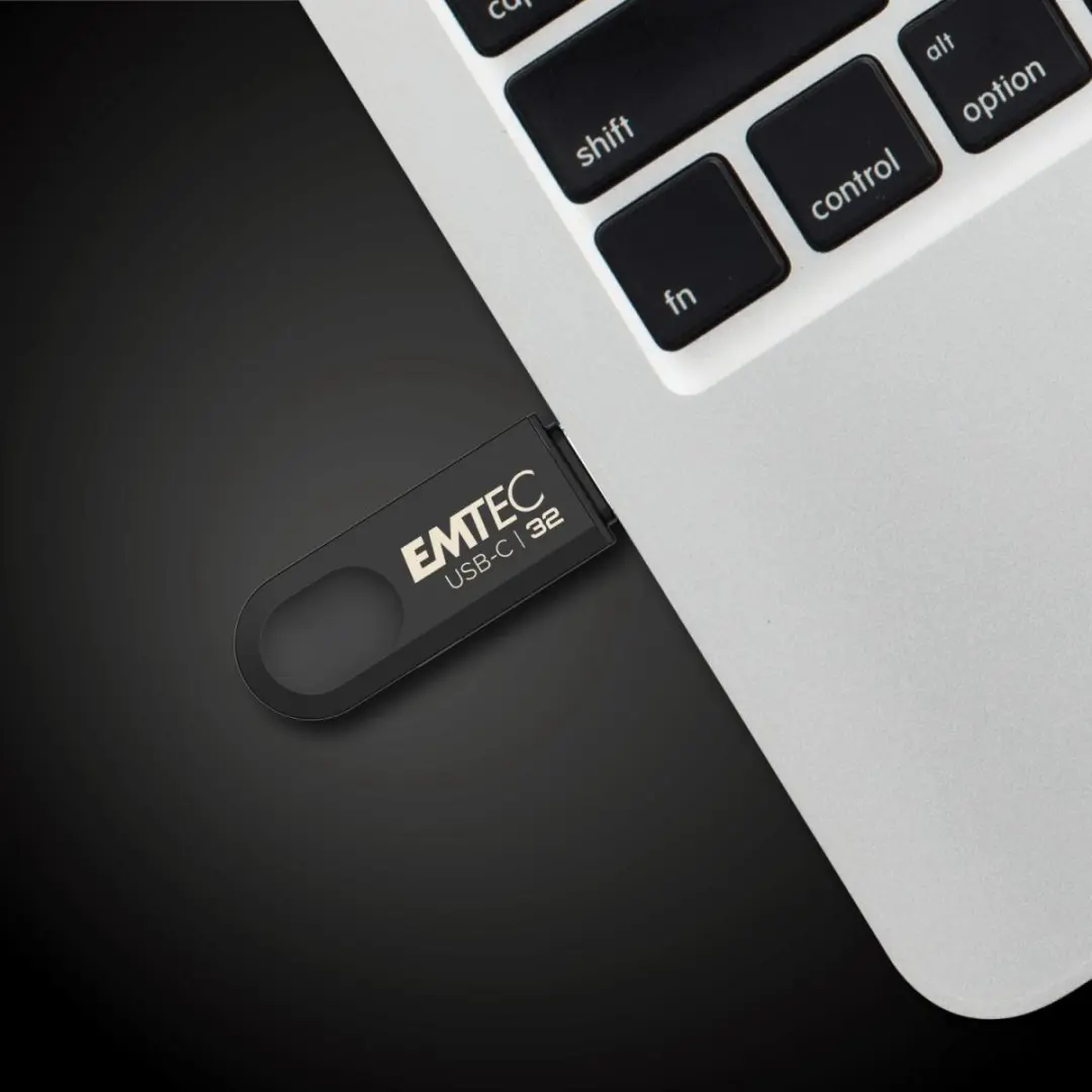 Emtec C280 USB-C Stick 32GB ECMMD32GC283 - Zwart - afbeelding 5 van 6