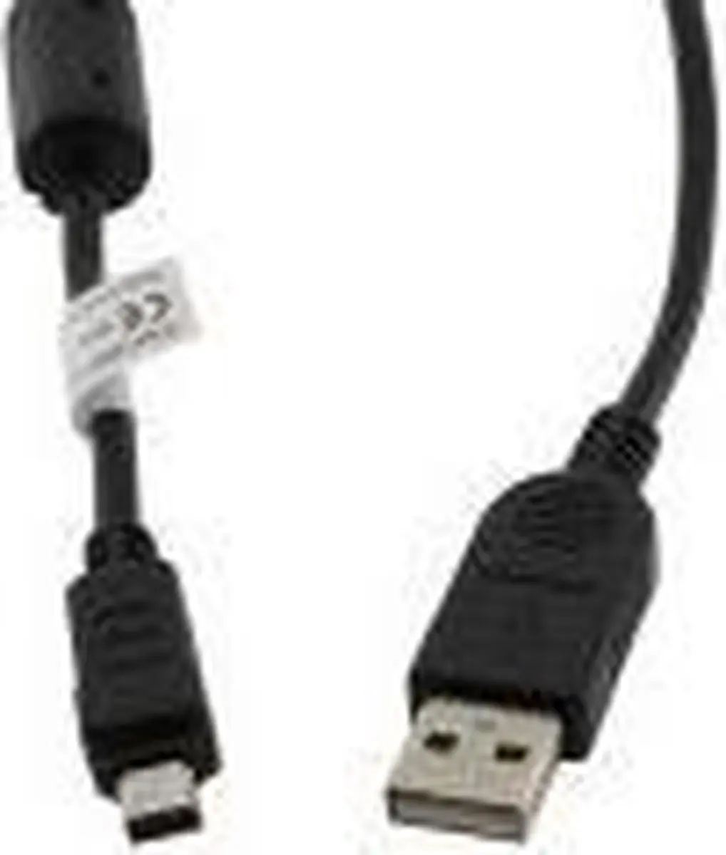 USB 2.0 A naar Mini 12-pin kabel - 1,5m - Zwart - afbeelding 3 van 3