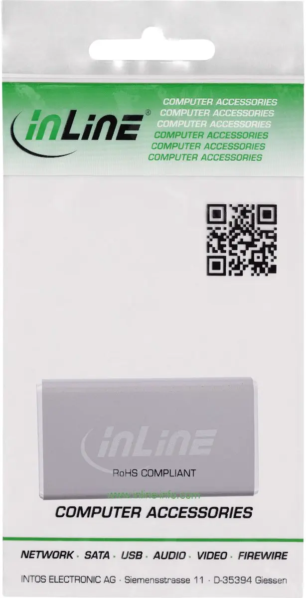 InLine 17291A DisplayPort 1.4 Koppeling 8K - Grijs - afbeelding 2 van 2