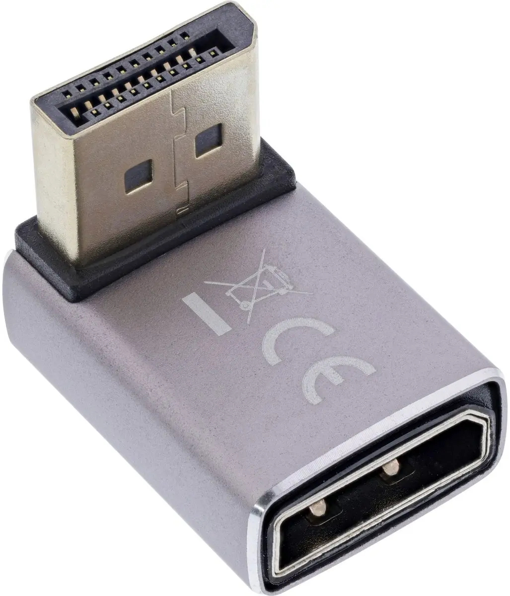 InLine 17291F DisplayPort 1.4 Adapter 90°
