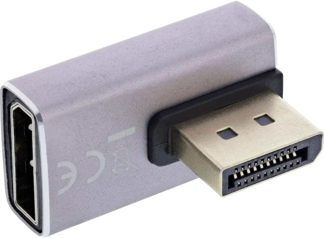 InLine 17291H DisplayPort 1.4 Hoekadapter 90°