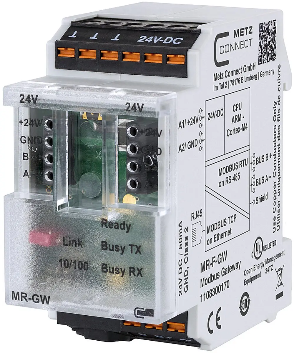 METZ CONNECT Metz MR-F-GW Modbus 1108300170RTU/Modbus TCP Gateway (1108300170)