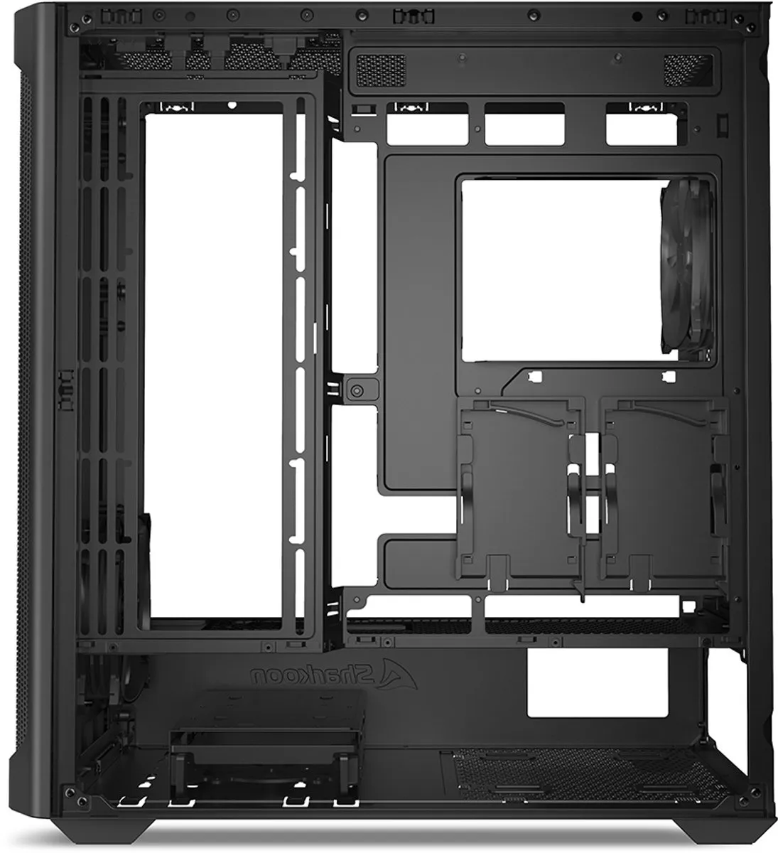 Sharkoon AK4 RGB Midi Tower - Zwart