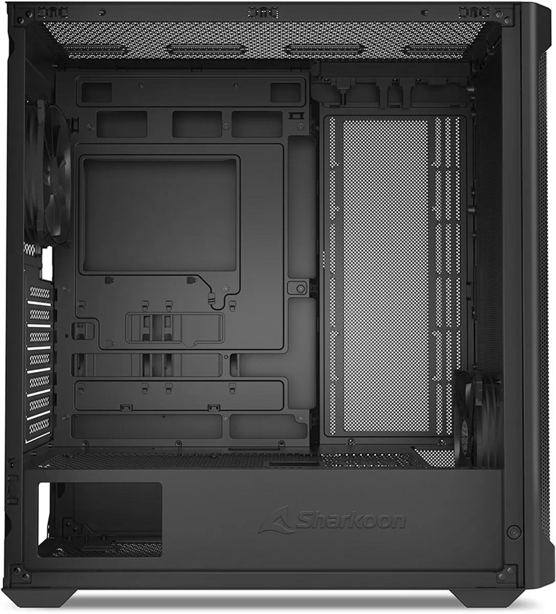 Sharkoon AK4 RGB Midi Tower - Zwart