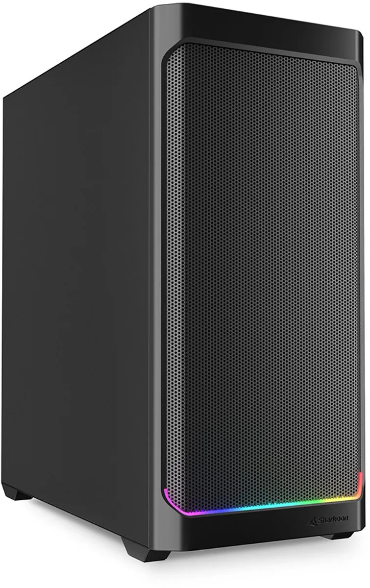 Sharkoon AK4 RGB Midi Tower - Zwart