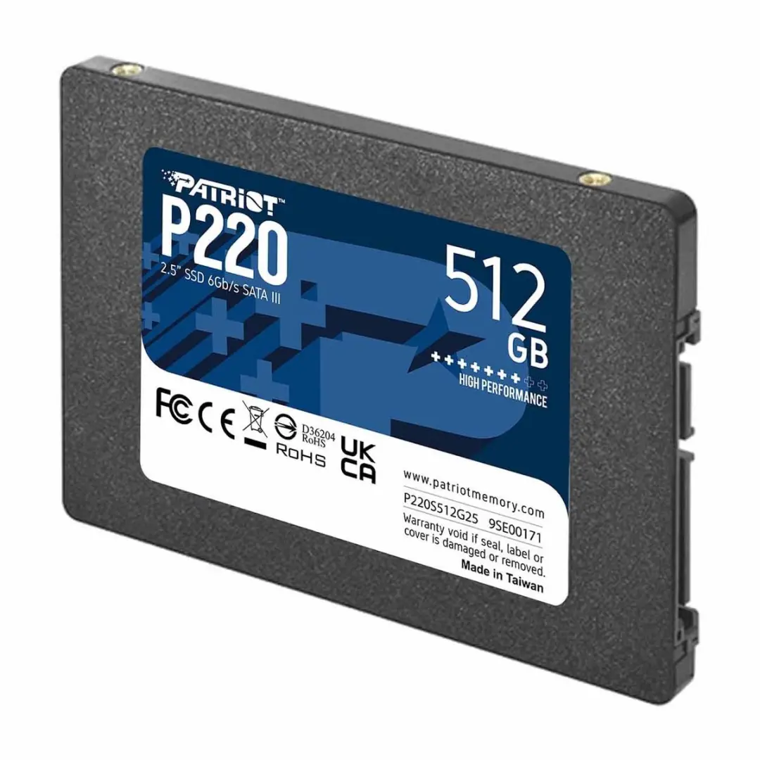 Patriot P220 SSD 512GB - 2.5 inch SATA III - afbeelding 5 van 6