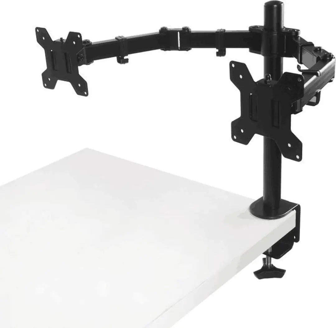 Monitor Arm Universeel 2 schermen Zwart