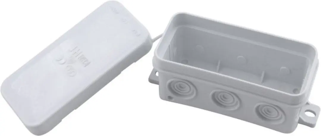 Kabeldoos met doorsteektules spatwaterdicht ip54 grijs