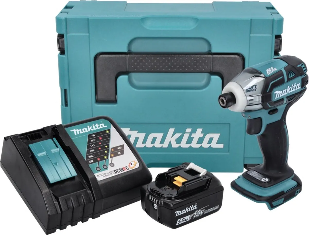 Makita DTS 141 RT1J Accuschroevendraaier 18V 40Nm - 5.0Ah + Lader + Makpac