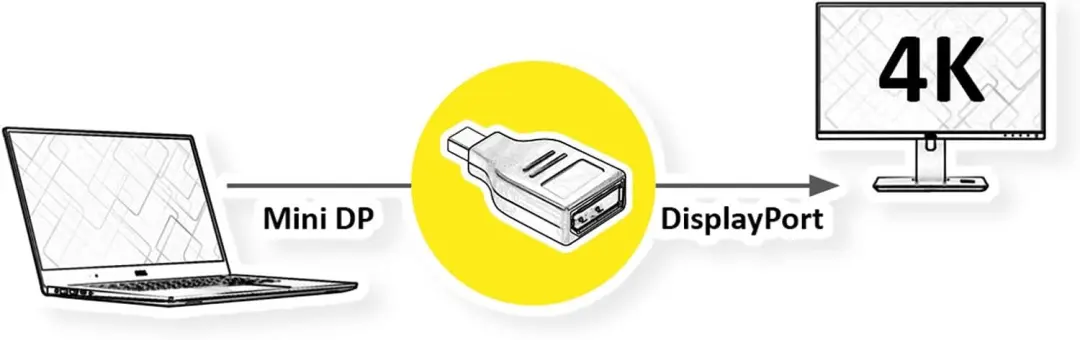 Value 12.99.3161 Mini DisplayPort Adapter - Zwart - afbeelding 4 van 4