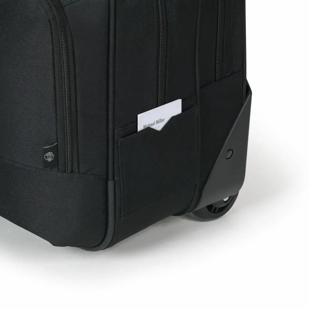 Dicota Traveller Eco BASE D31985-RPET Laptoptrolley - Zwart - afbeelding 6 van 6