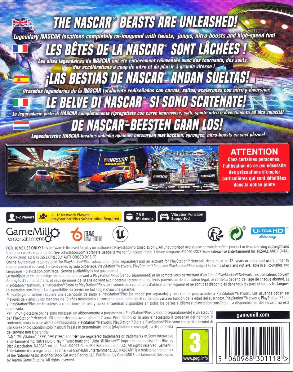 NASCAR Arcade Rush PS5