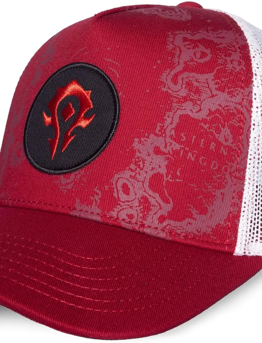 World of Warcraft Logo Trucker Pet - Wit/Rood - afbeelding 2 van 6