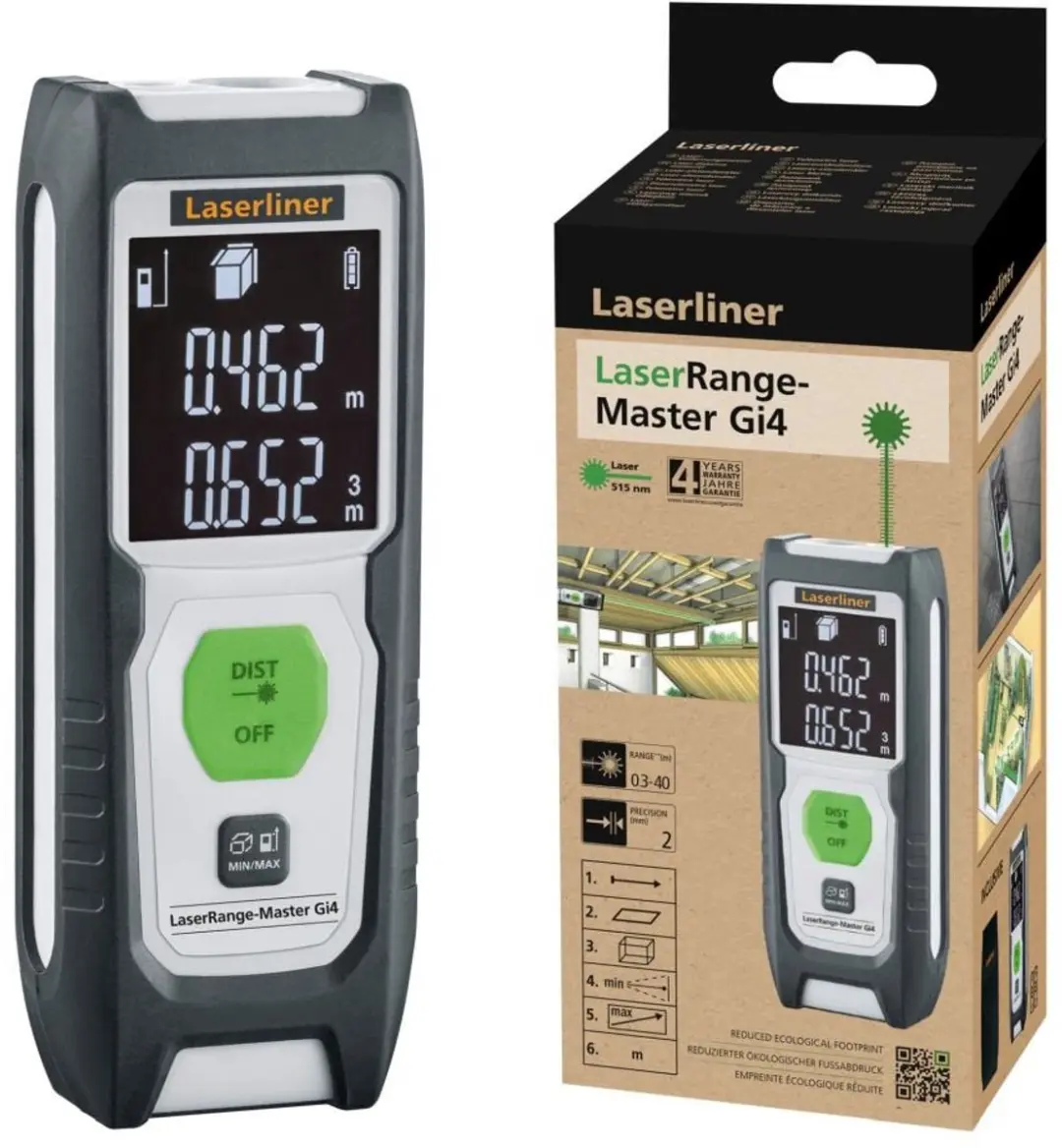 Laserliner LASERRANGE-MASTER GI4 (GREEN, 40M)