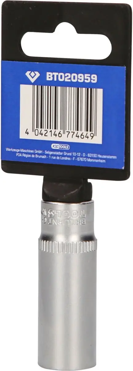 Brilliant Tools BT020959 Zeskant Dop 13mm 1/4" Lang - afbeelding 2 van 4