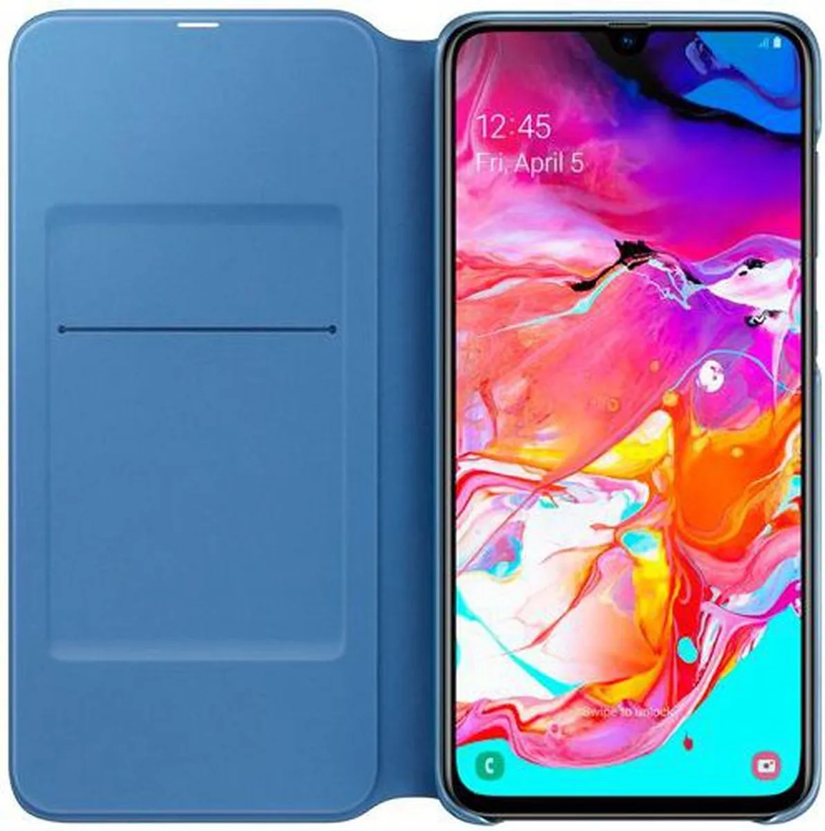 Samsung EF-WA705PBEGWW Flip Wallet Hoes - Galaxy A70 - Donkerblauw