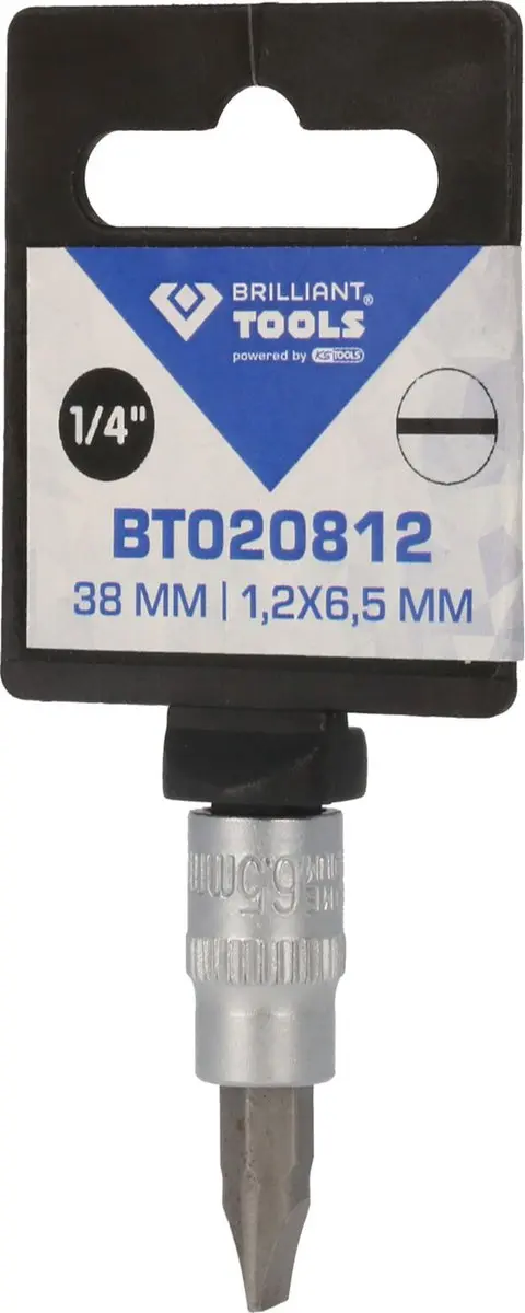 Brilliant Tools BT020812 Bit-dop 1/4" sleuf 1,2 x 6,5 mm - afbeelding 4 van 5
