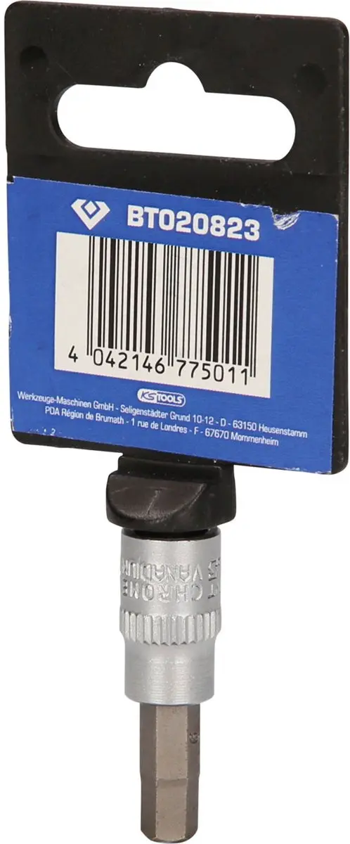 BRILLIANT TOOLS 1/4" inbusbitsok 6 mm - BT020823 - afbeelding 2 van 4