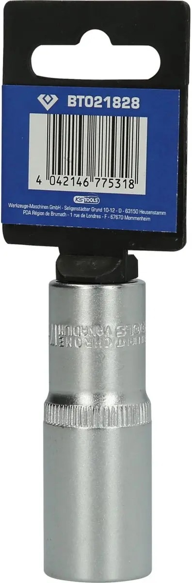 Brilliant Tools BT021828 Dopsleutel 17mm - 3/8" Lange Uitvoering - afbeelding 2 van 4