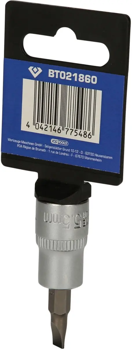 Brilliant Tools BT021860 Bit-dop 3/8" Sleuf 5,5mm - afbeelding 2 van 4
