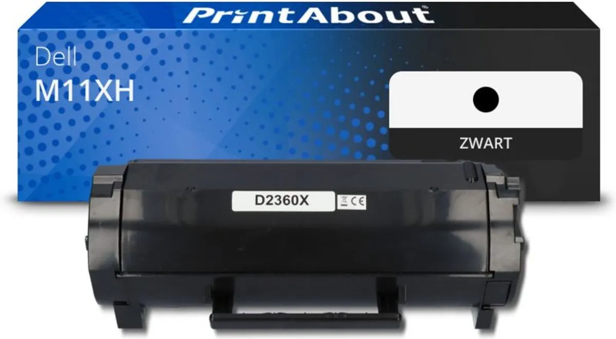 PrintAbout Huismerk Dell M11XH Toner Zwart - 9.500 Pagina's