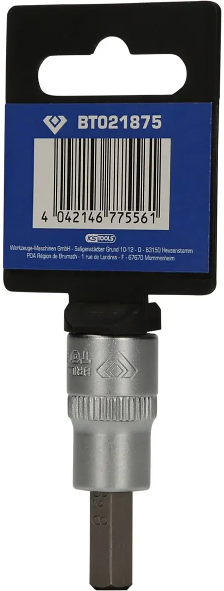 Brilliant Tools BT021875 Binnenzeskant Bit-Dop 3/8" 8 mm - afbeelding 4 van 4