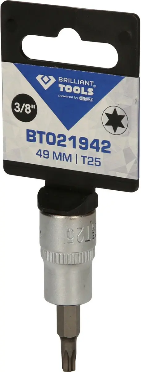 BRILLIANT GEREEDSCHAP 3/8" Torx bitmof T25 - BT021942 - afbeelding 3 van 4