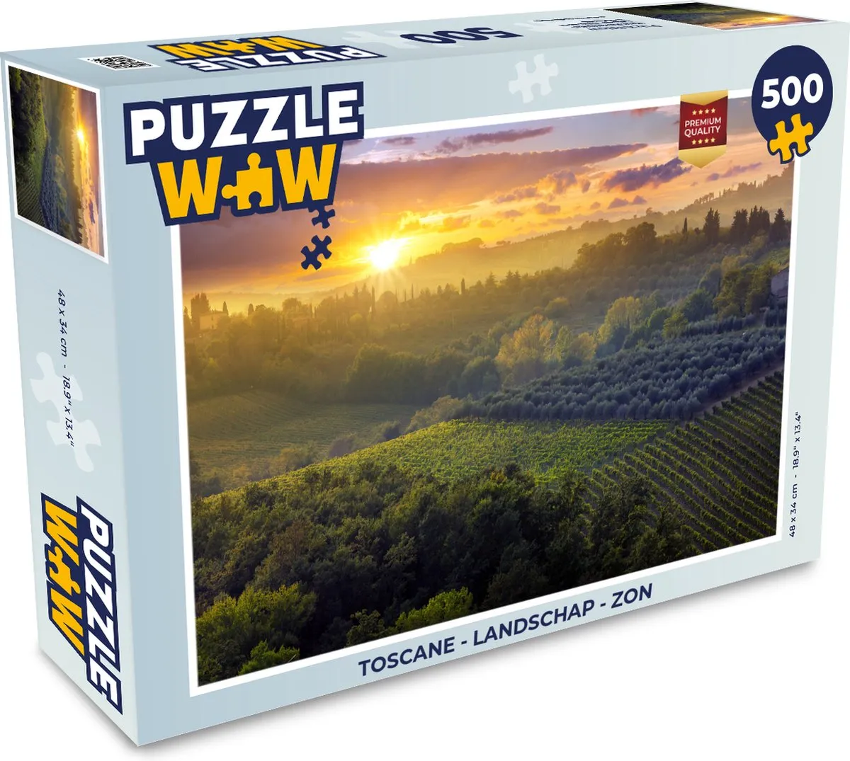 PuzzleWow Toscane Legpuzzel 500 Stuks