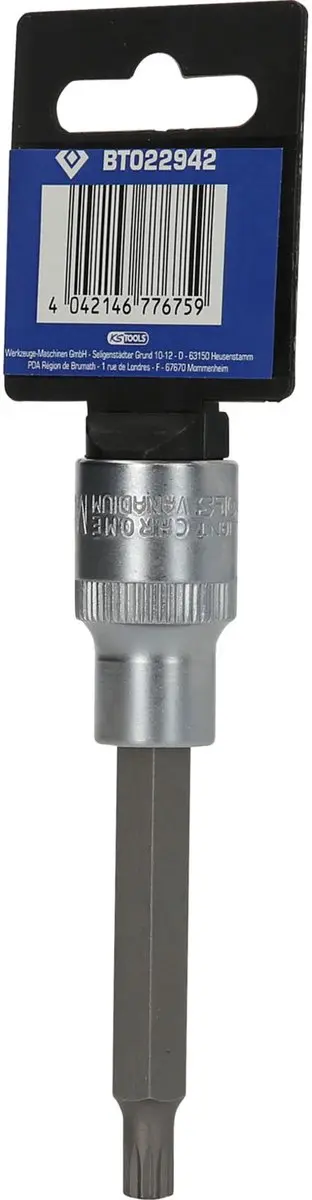 Brilliant Tools BT022942 Veelzahn Bit-Dop M8 - 1/2" - 100mm - afbeelding 4 van 4