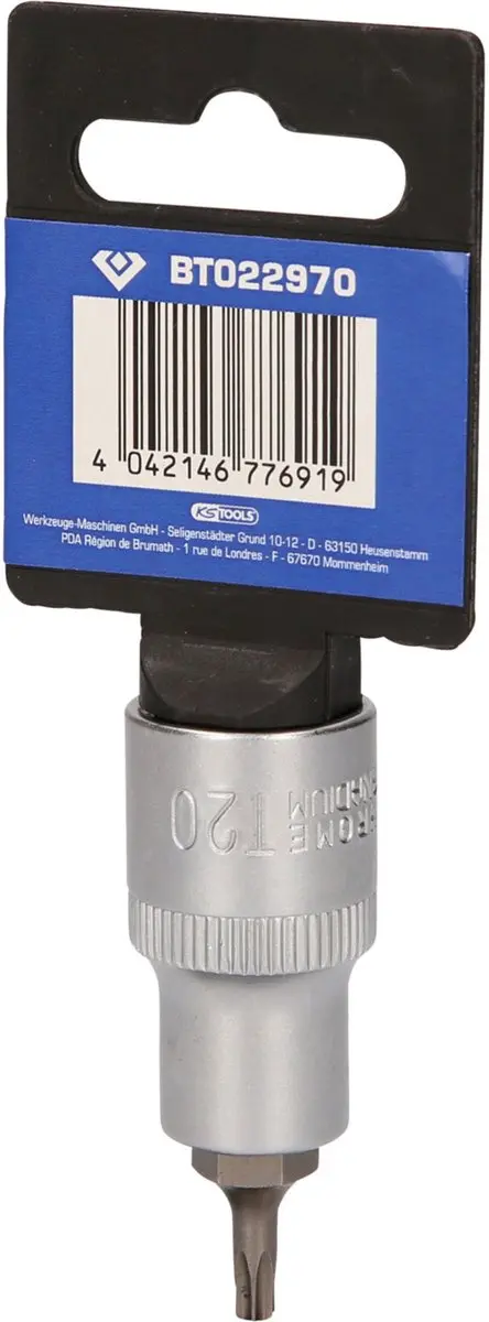 Brilliant Tools BT022970 Torx-Bit-Steeksleutel T20 - 1/2 inch - 55mm - afbeelding 2 van 4