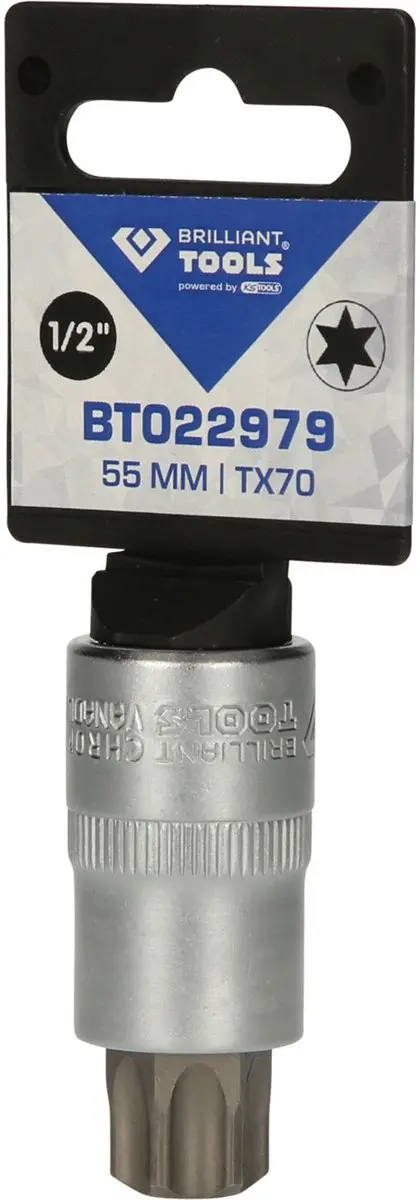 Brilliant Tools BT022979 Torx-Bit-Steeksleutel T70 - 55mm - afbeelding 4 van 4