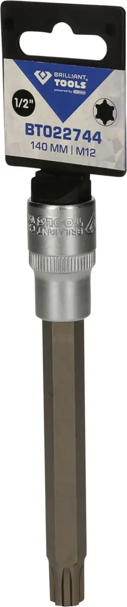 Brilliant Tools BT022744 RIBE Bit-dopsleutel 1/2" M12 140mm - afbeelding 4 van 4
