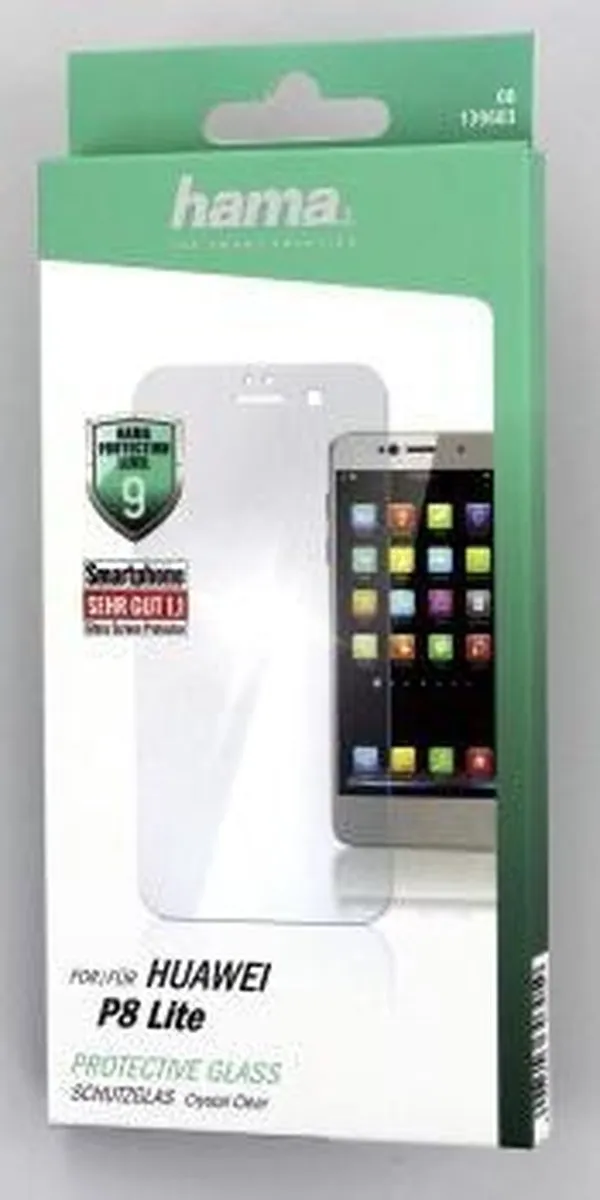 Hama Premium Crystal Glass Displaybescherming Huawei P8 Lite
