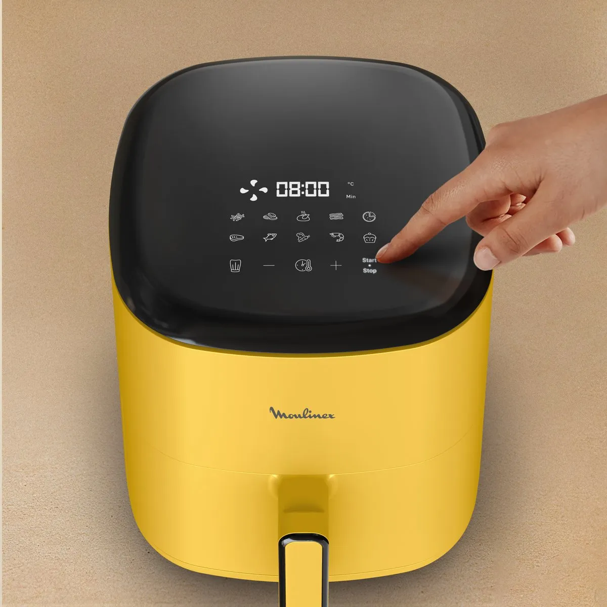 Moulinex Easy Fry POP EZ2452F0 Airfryer 5L - 1500W - Geel