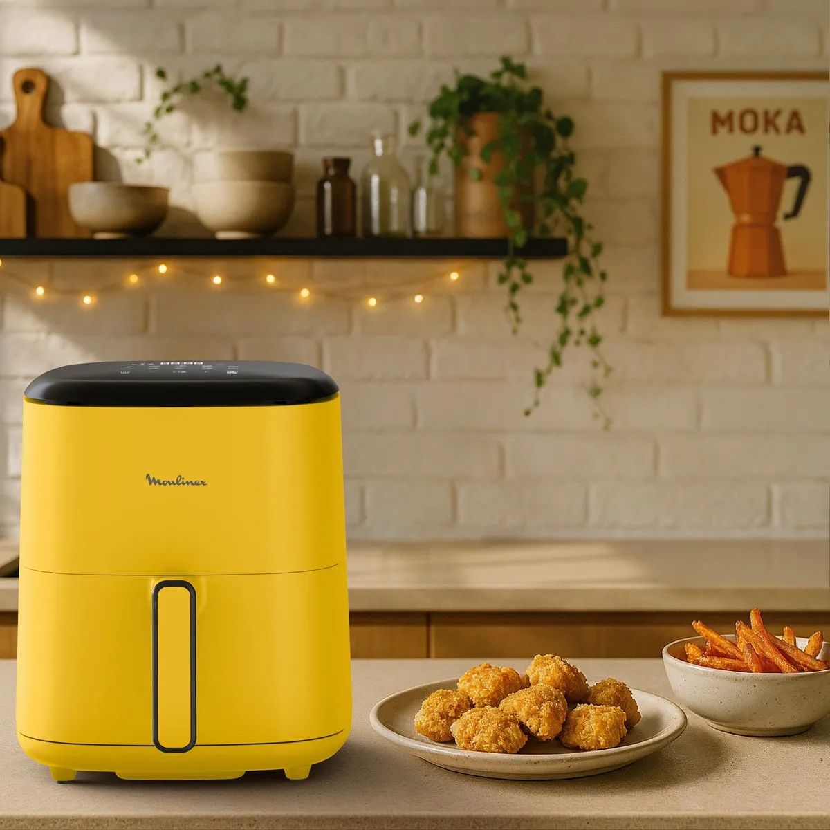 Moulinex Easy Fry POP EZ2452F0 Airfryer 5L - 1500W - Geel