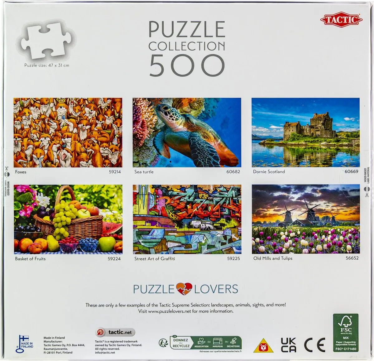 Tactic Puzzel Sicilië 500 Stuks - Italiaans Kustlandschap