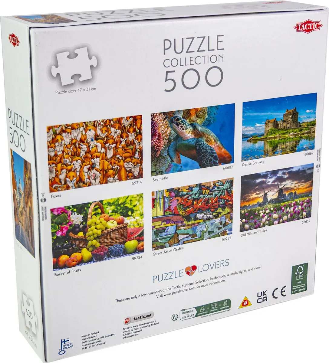 Tactic Puzzel Sicilië 500 Stuks - Italiaans Kustlandschap