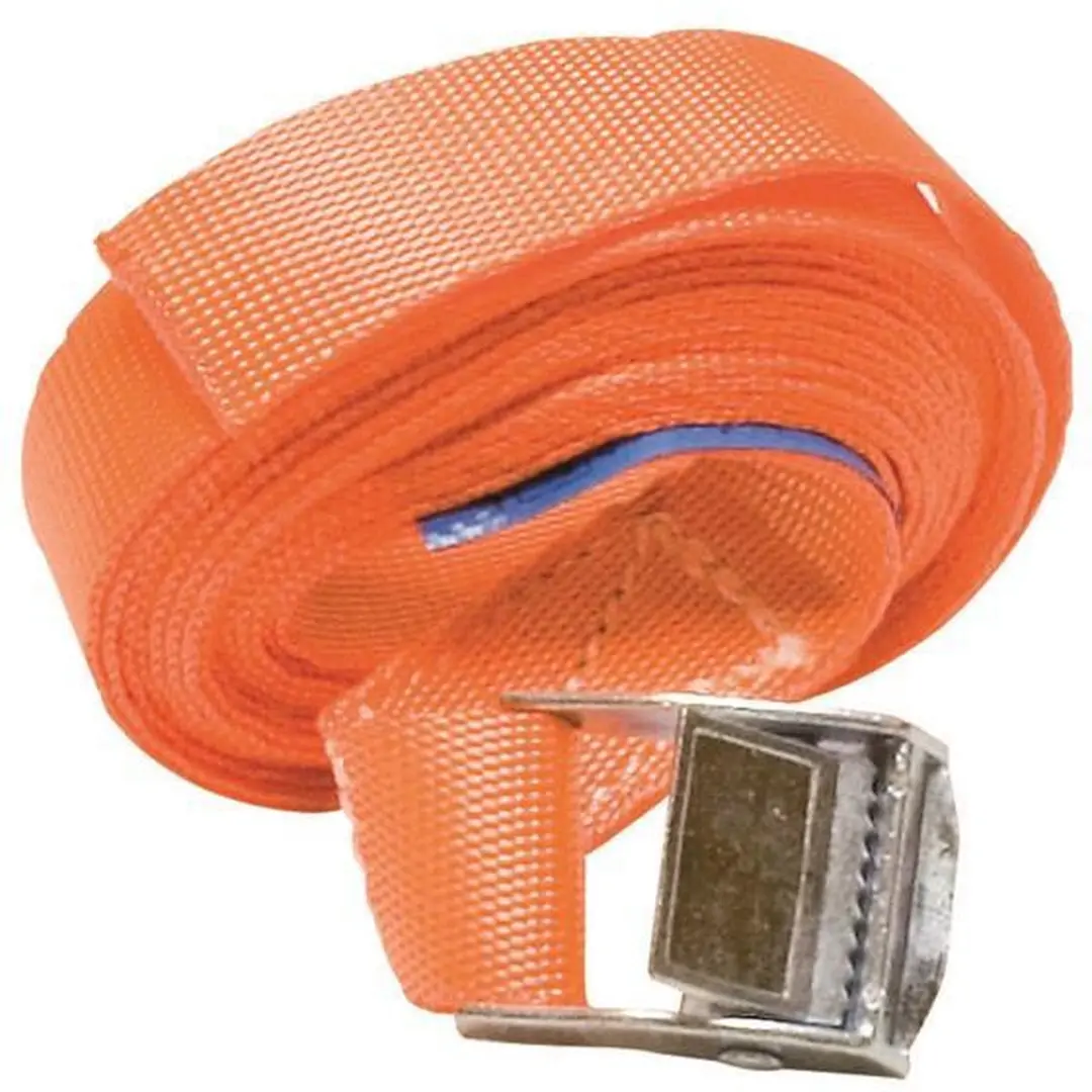 Ivana spanband oranje met klem 25mm 7mtr 250kg