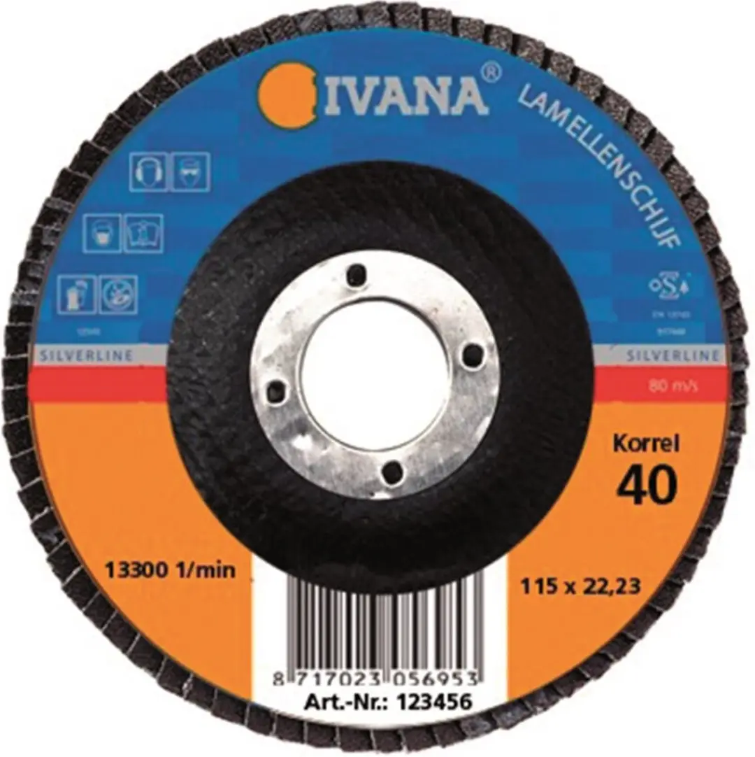 Ivana Lamellenschijf Korrel 120 SMT 125x22.2mm