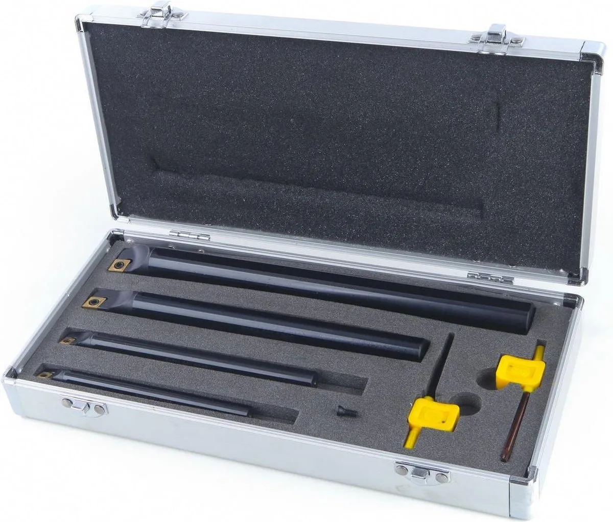 HBM 4-delige Binnendraaibeitelset HM Wisselplaten 10cm Metaal