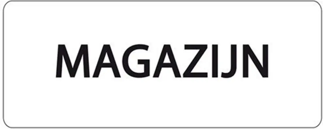 Ivana Tekstbord Magazijn