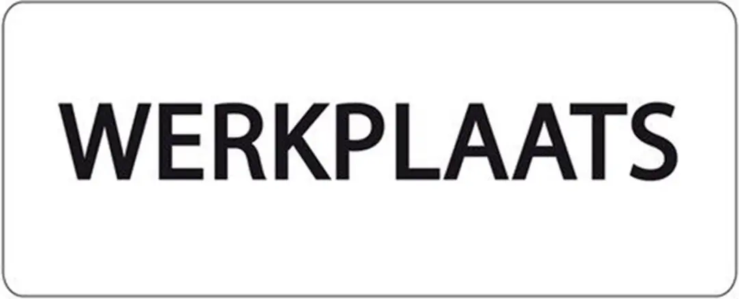 Ivana Tekstbord Werkkplaats