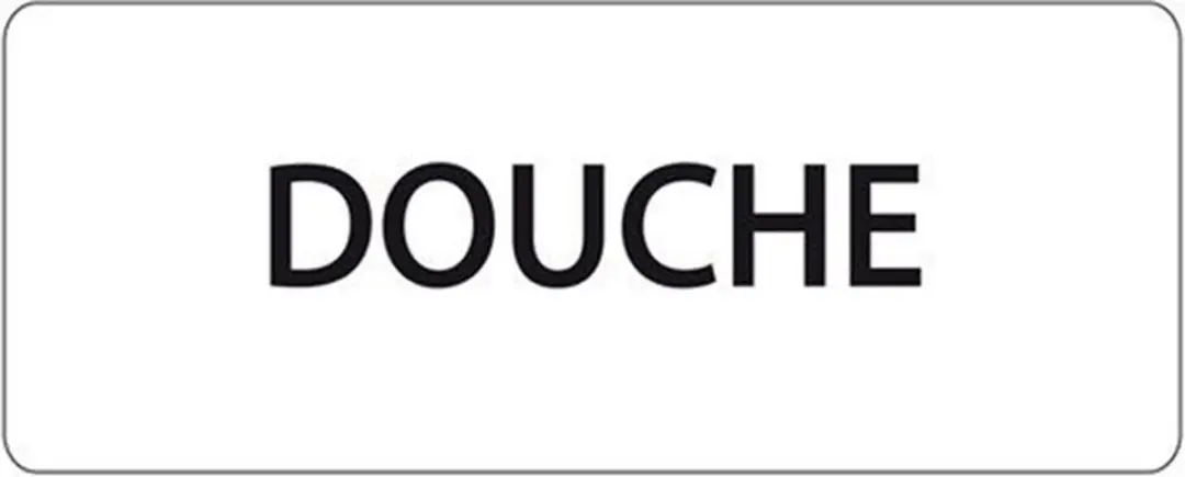 Ivana Tekstbord Douche